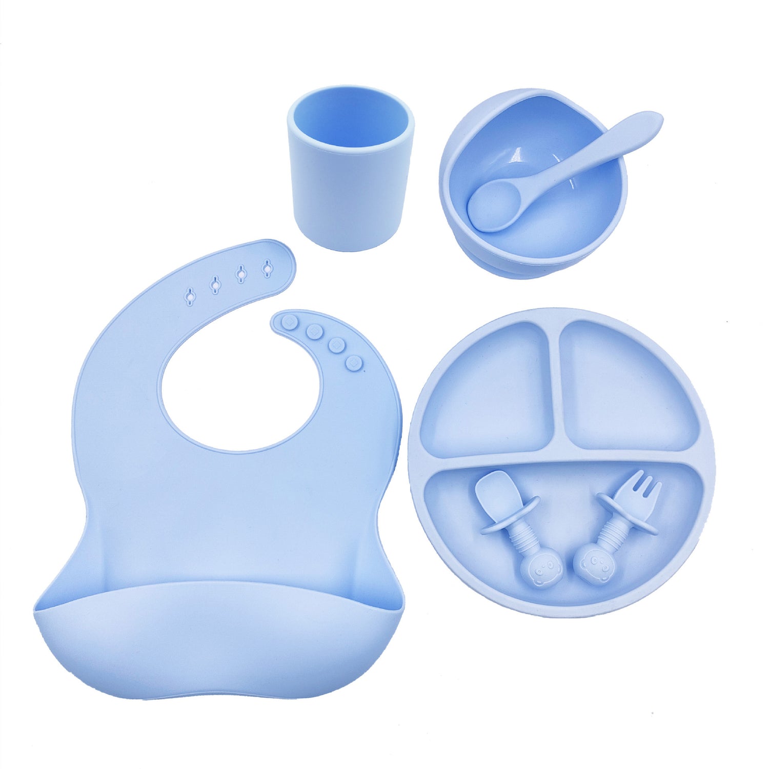 Baby Cutlery Set Silicone By Tillyboo