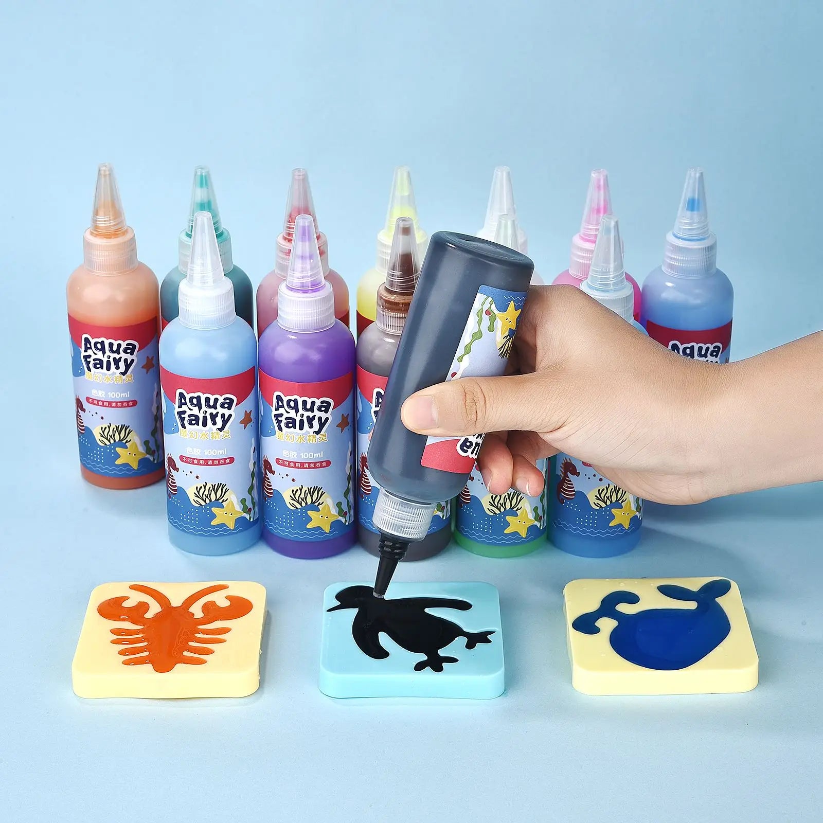 Kids Handmade DIY Craft Painting Stickers Montessori Education By Tillyboo